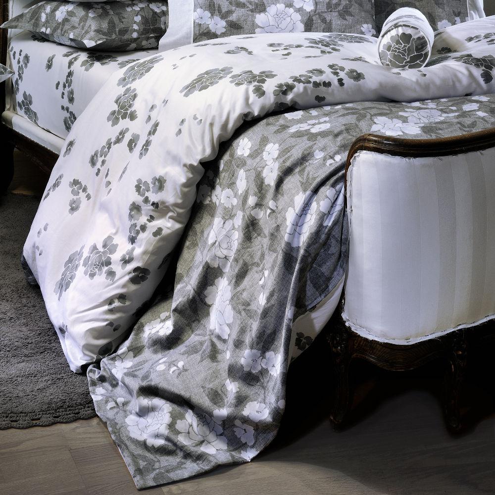 FLORAL BLACK S718 Çarçaf Dopio