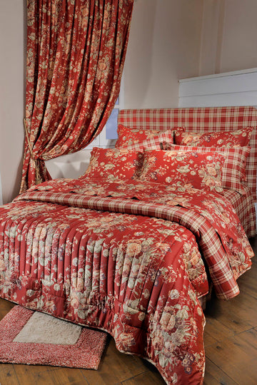 FLORAL RED S695 Kuvertë Dopio