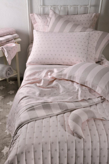 PINK STARS DES.671 Set Çarçafi për Bebe