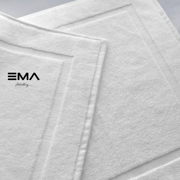 PESHQIRE KEMBESH DOBBY SAMOS WHITE 850 GSM