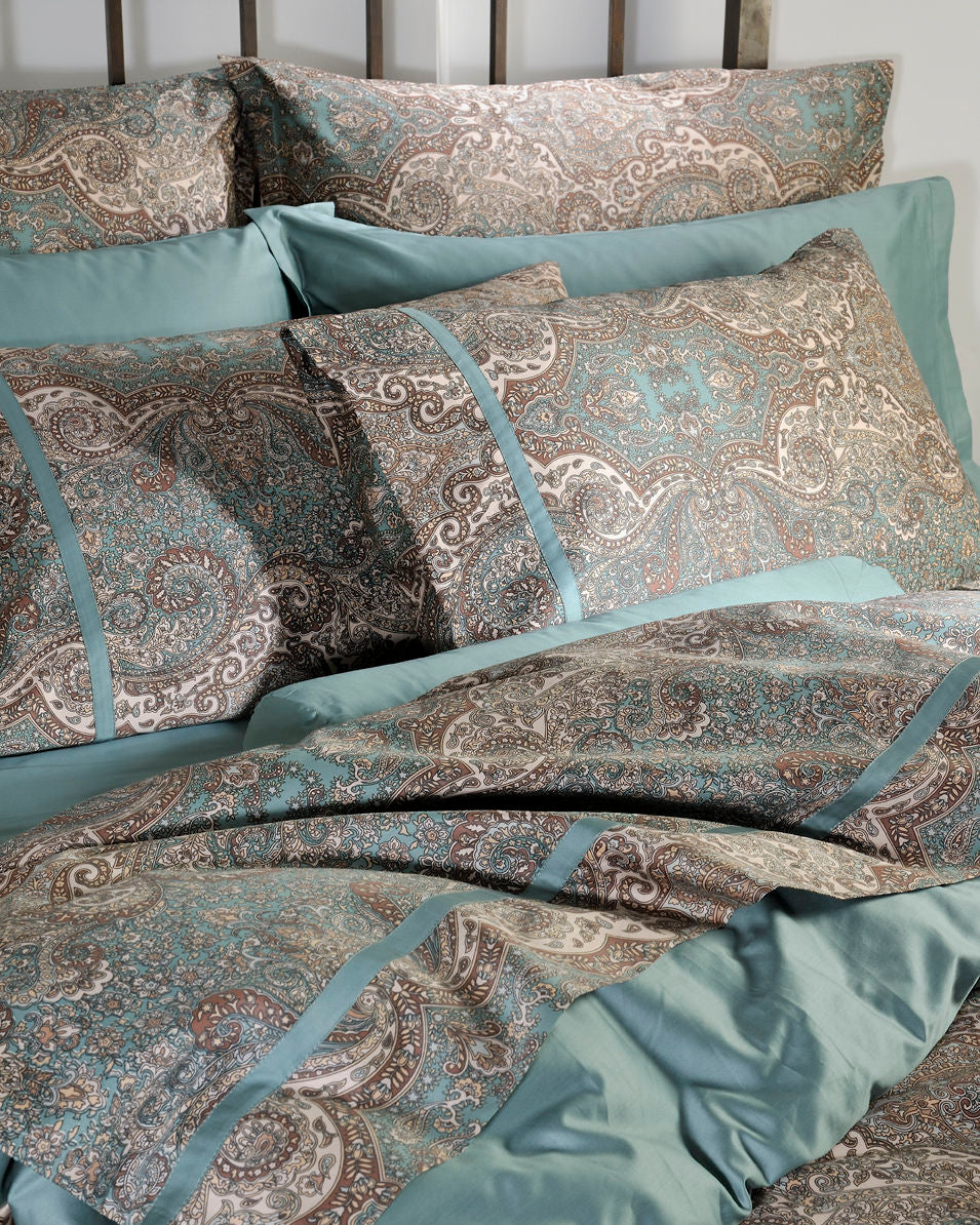 Set Çarçafi Dopio Bombay me motive ornamentale elegante