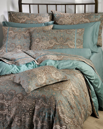 Set Çarçafi Dopio Bombay me motive ornamentale elegante