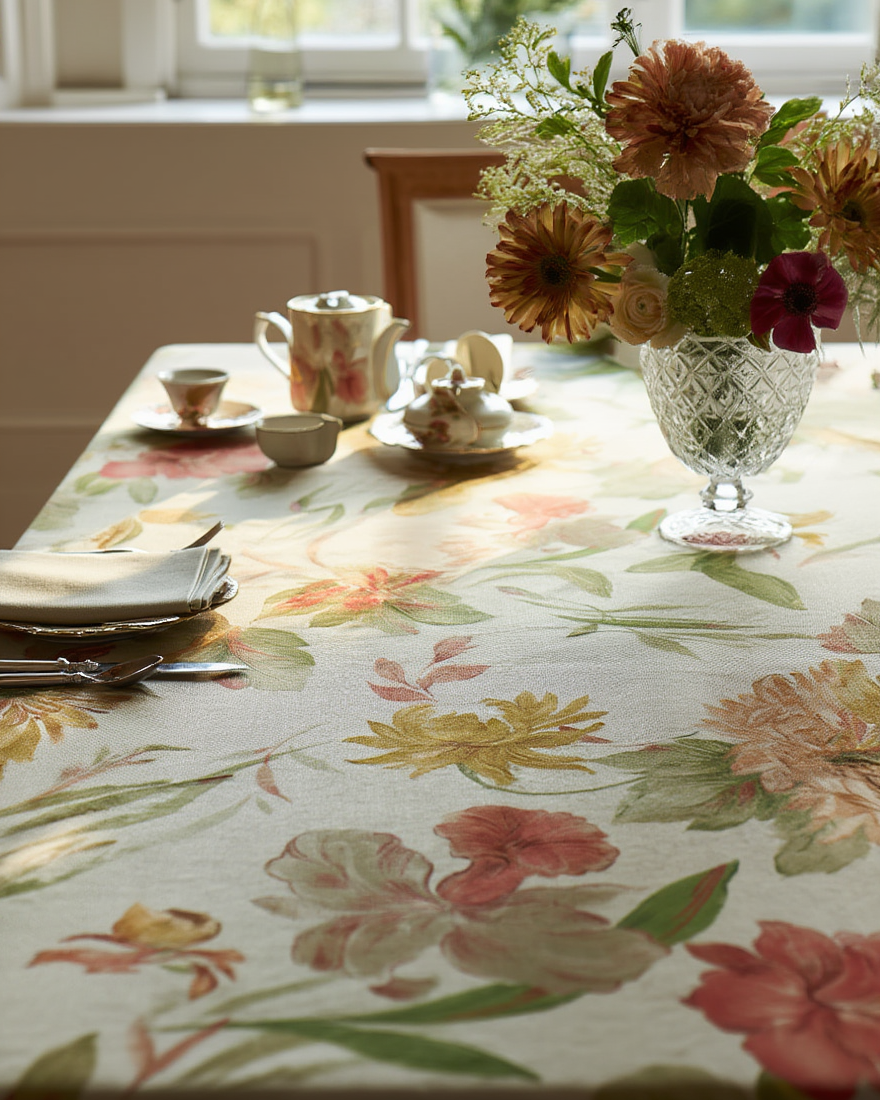 Mbulesë Tavoline me Motive Lulesh