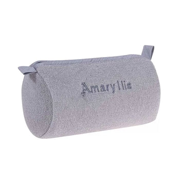 Çantë tualeti në formë kuti, prej peshqiri, ngjyrë gri