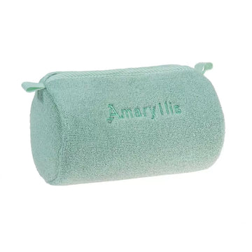 Çantë tualeti në formë kuti, prej peshqiri, ngjyrë jeshile