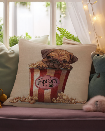 Këllëf Jastëku Dekorativ me Dizajn Qeni