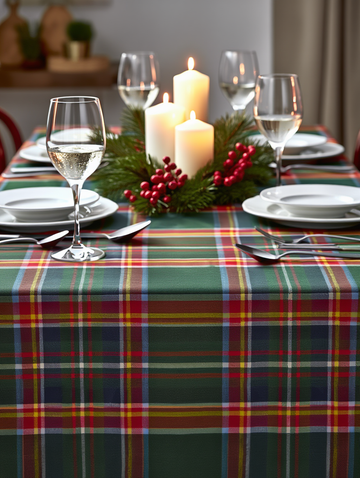 Mbulesë Tavoline Krishtlindjeje me kuadrate