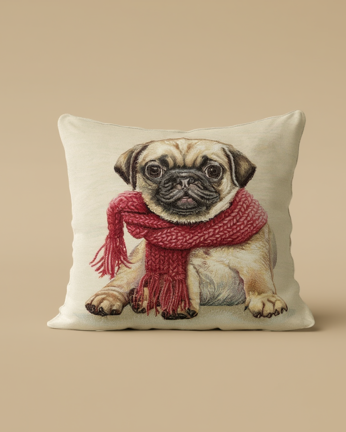 Këllëf Jastëku Dekorativ me Dizajn Qeni