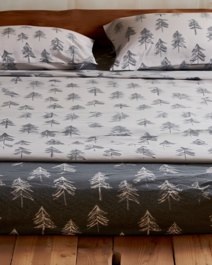 Set çarçafi  fanellat Abete 15