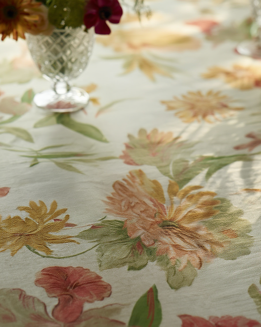 Mbulesë Tavoline me Motive Lulesh