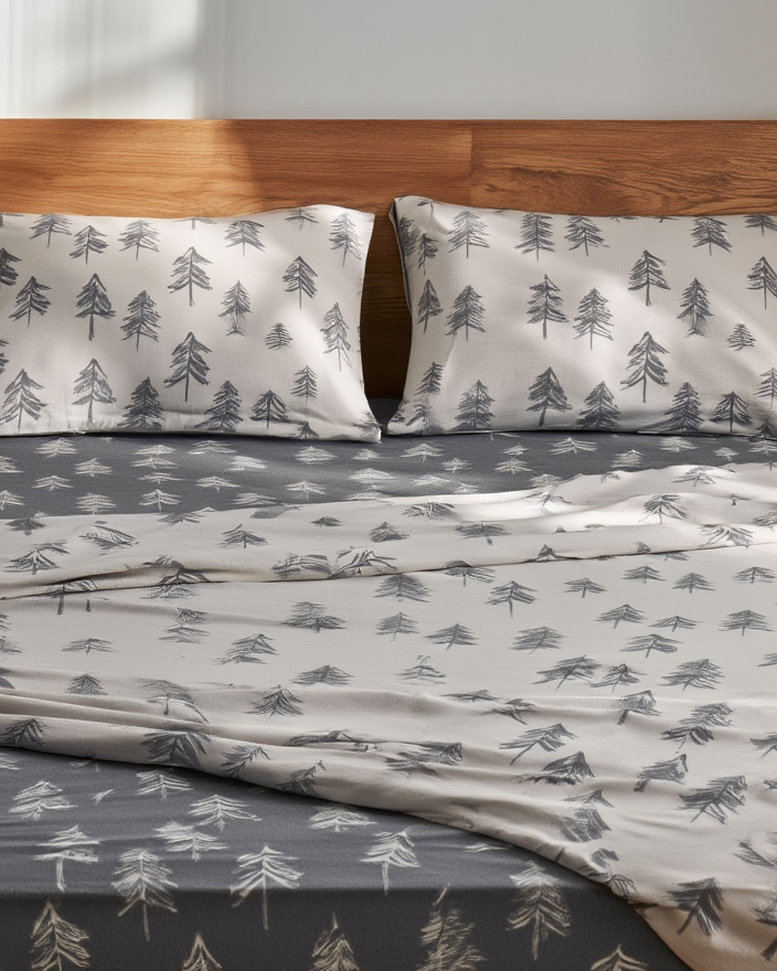 Set çarçafi  fanellat Abete 15