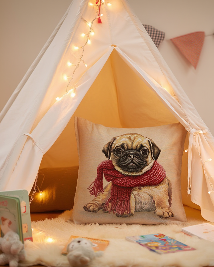 Këllëf Jastëku Dekorativ me Dizajn Qeni