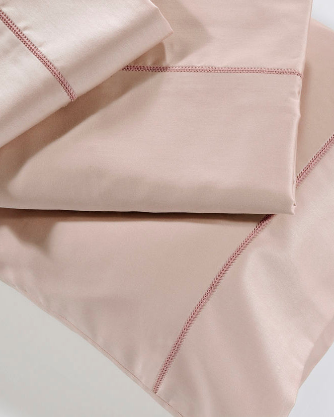 Set Carcafi Tek me Qëndisje anësore – 100% pambuk sateen