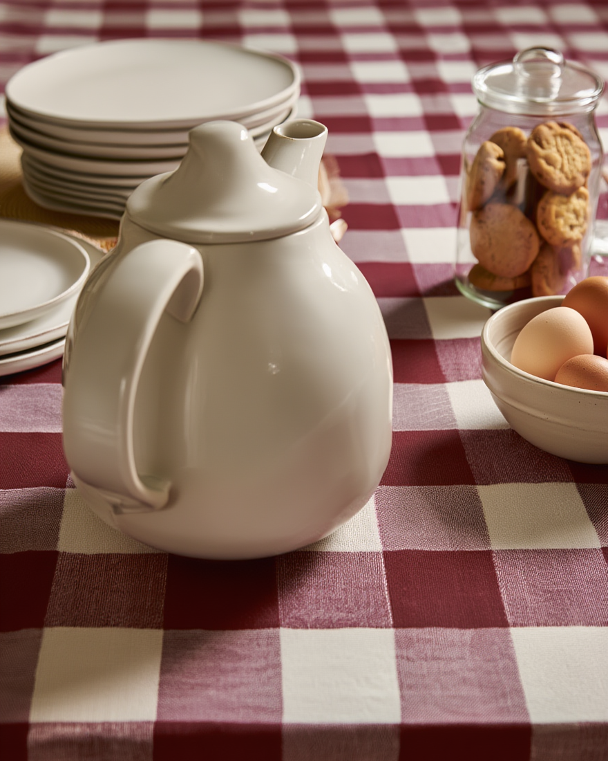 Mbulesë Tavoline me Kuadrate Klasike