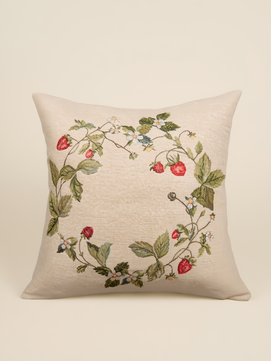 Këllëf jastëku dekorativ me Motive Luleshtrydhesh