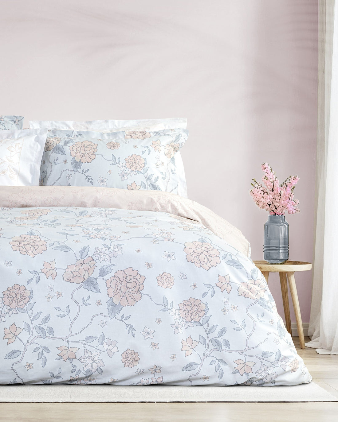 Set çarçafi Dopio Floral Dream 100% pambuk