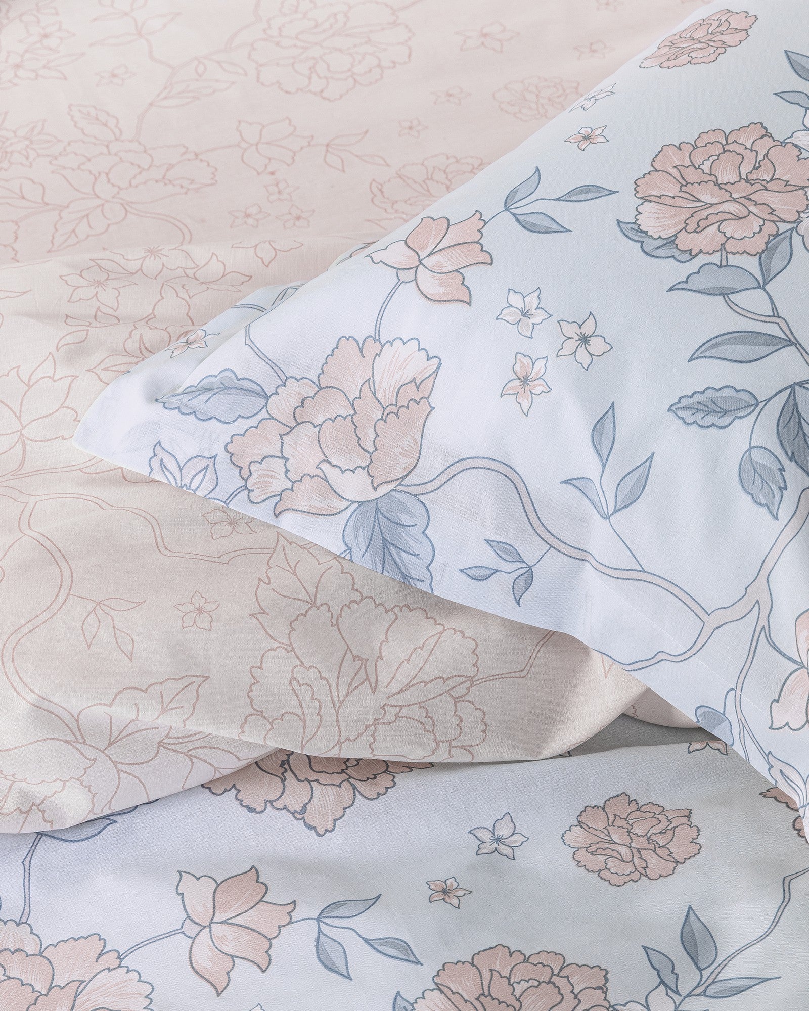 Set çarçafi Dopio Floral Dream 100% pambuk