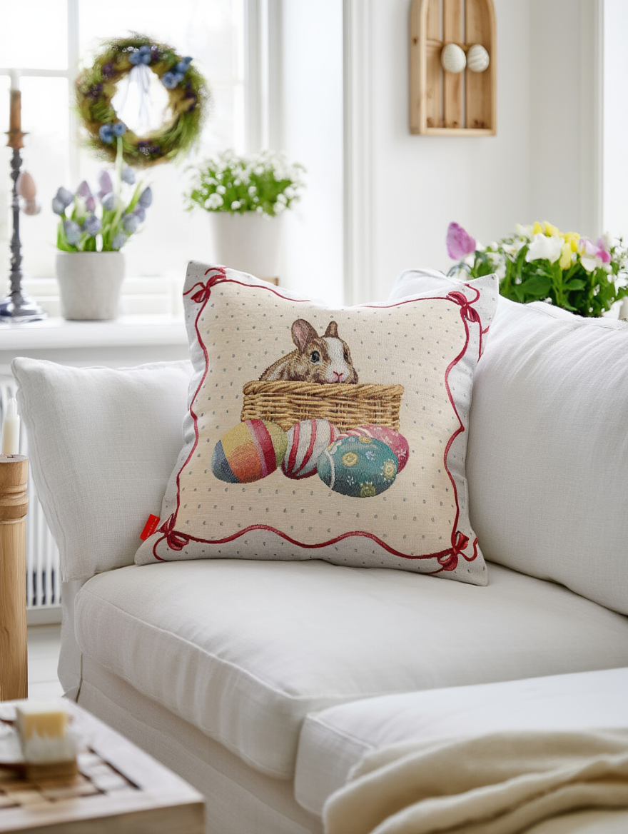 Këllëf jastëku dekorativ për Pashkë
