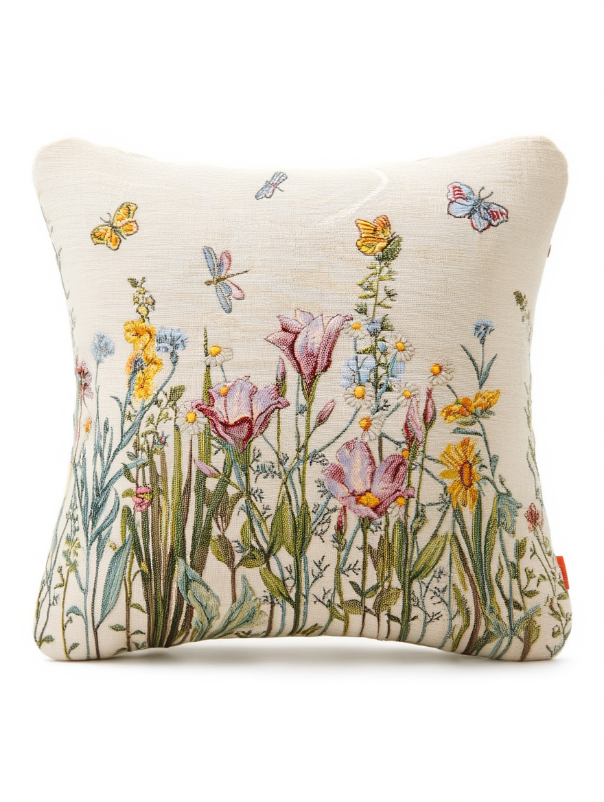 Këllëf jastëku dekorativ me Motive Lulesh