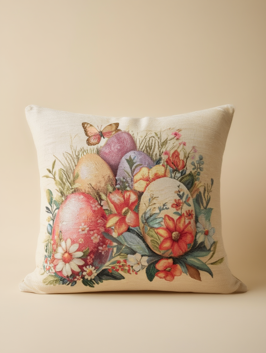 Këllëf jastëku dekorativ për Pashkë