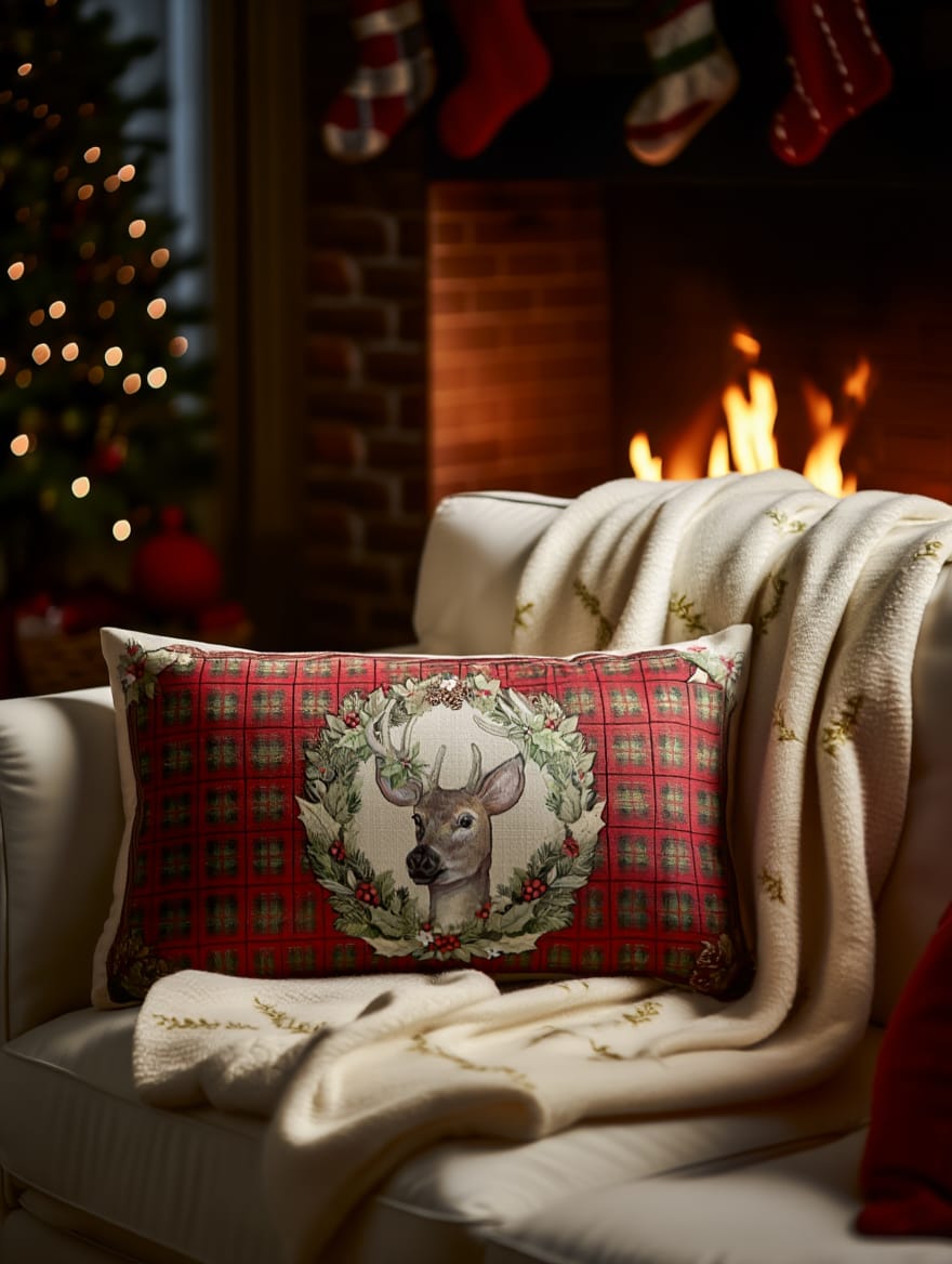 Këllëf jastëku dekorativ me kaproll pa mbushje