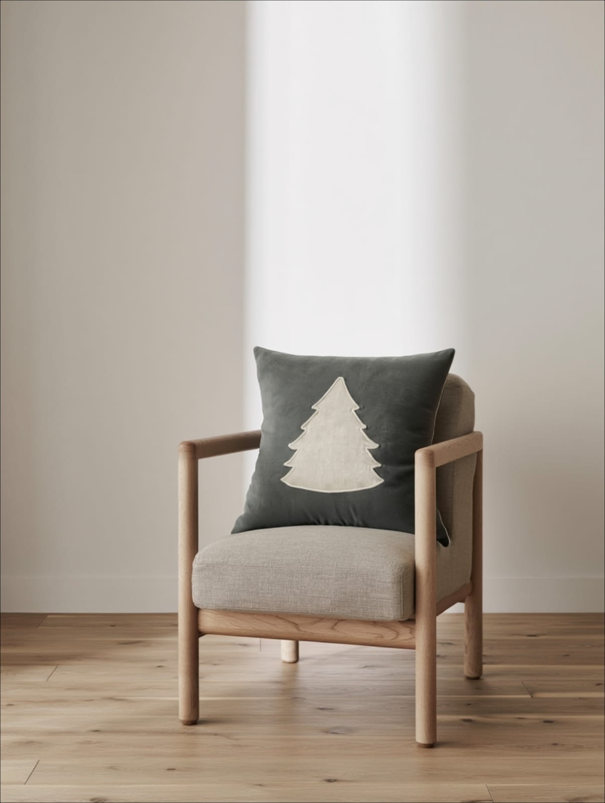 Jastëk dekorativ festiv me qëndisje dhe kordon