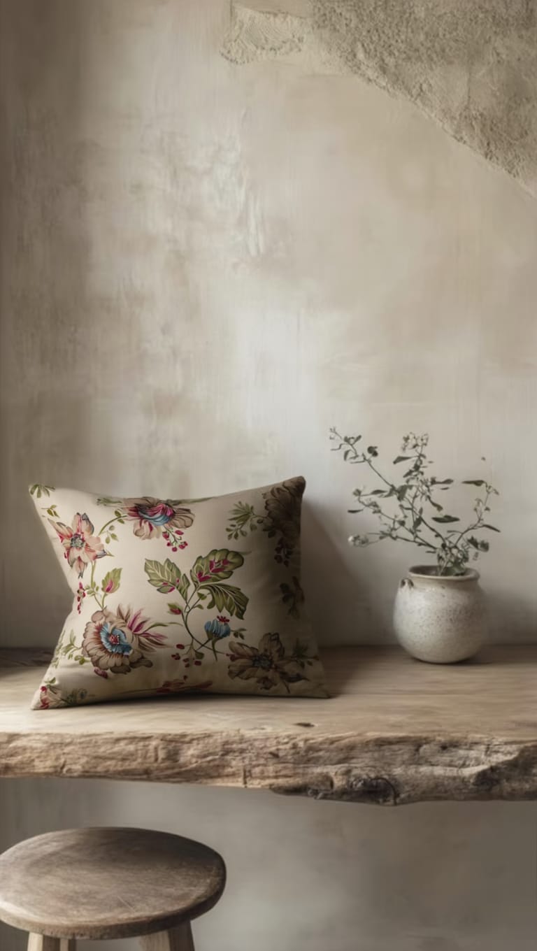 Jastëk Dekorativ me Lule