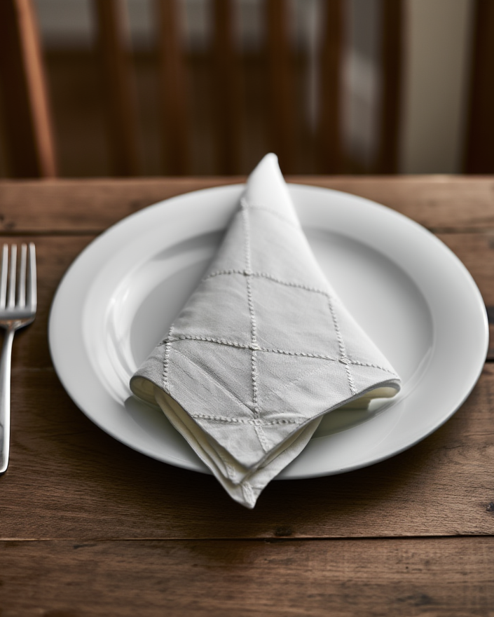 Pecetë Tavoline Lino me Qëndisje