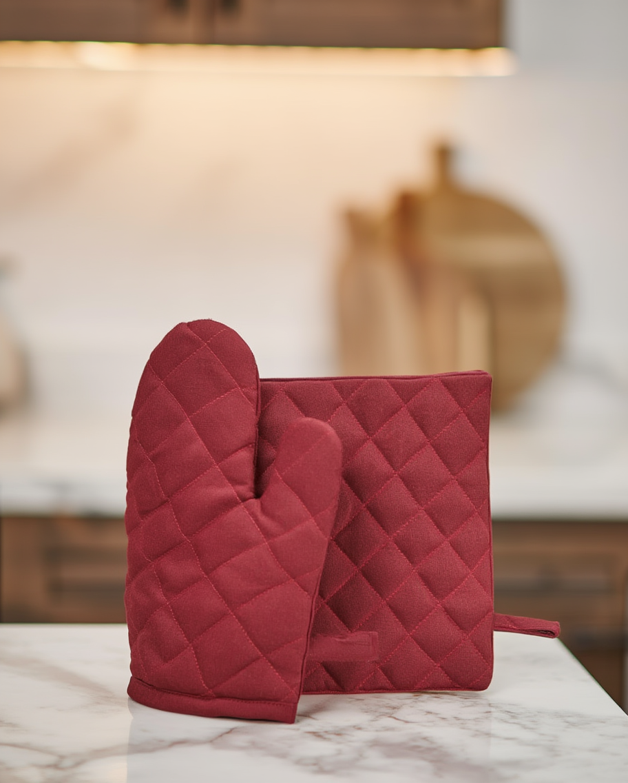 Set Dorashkë dhe Kapse për tenxhere “Classic Red”