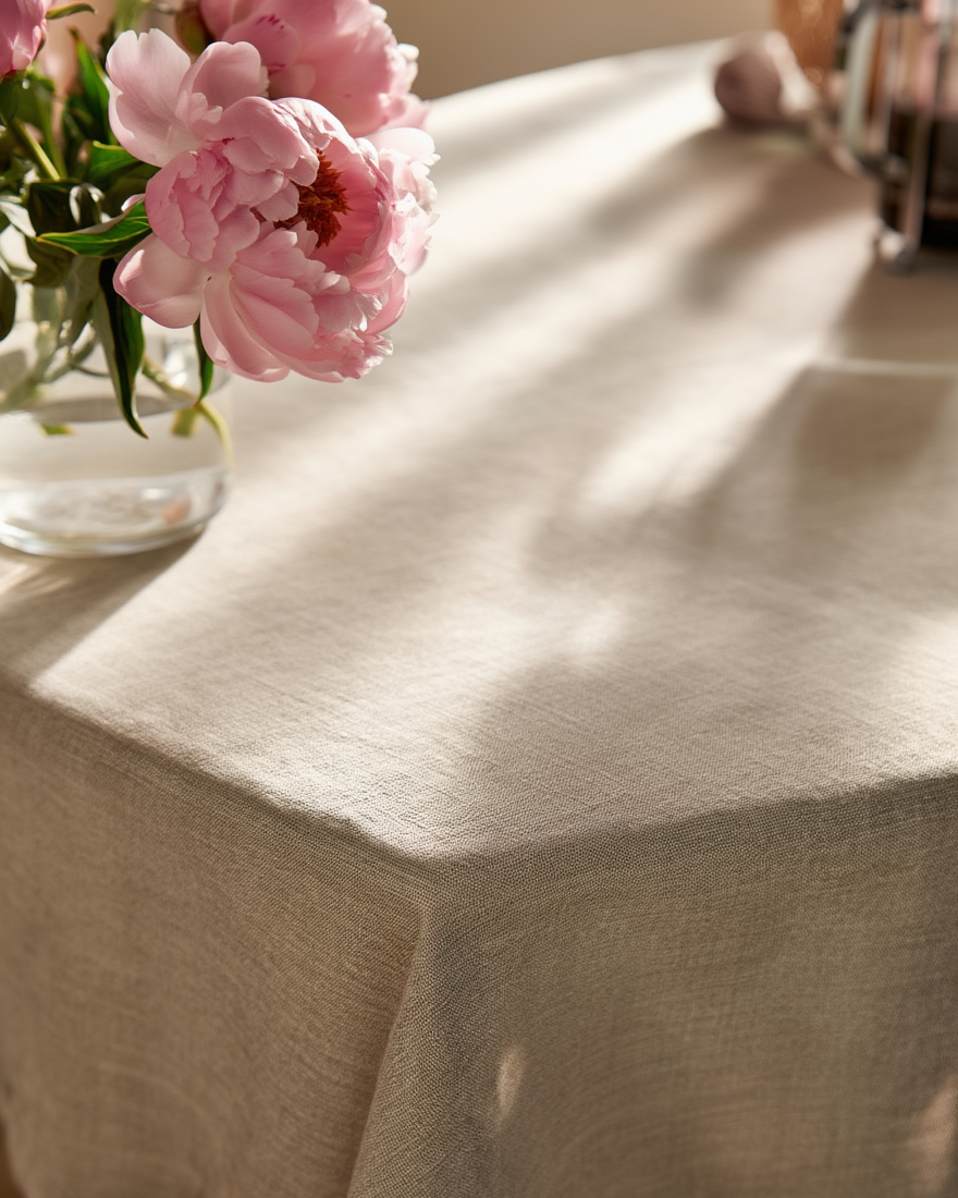 Mbulesë Tavoline në nuanca Bezhë