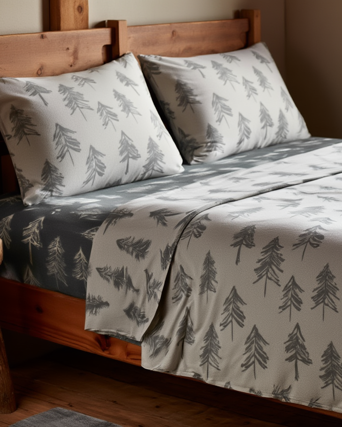 Set çarçafi  fanellat Abete 15