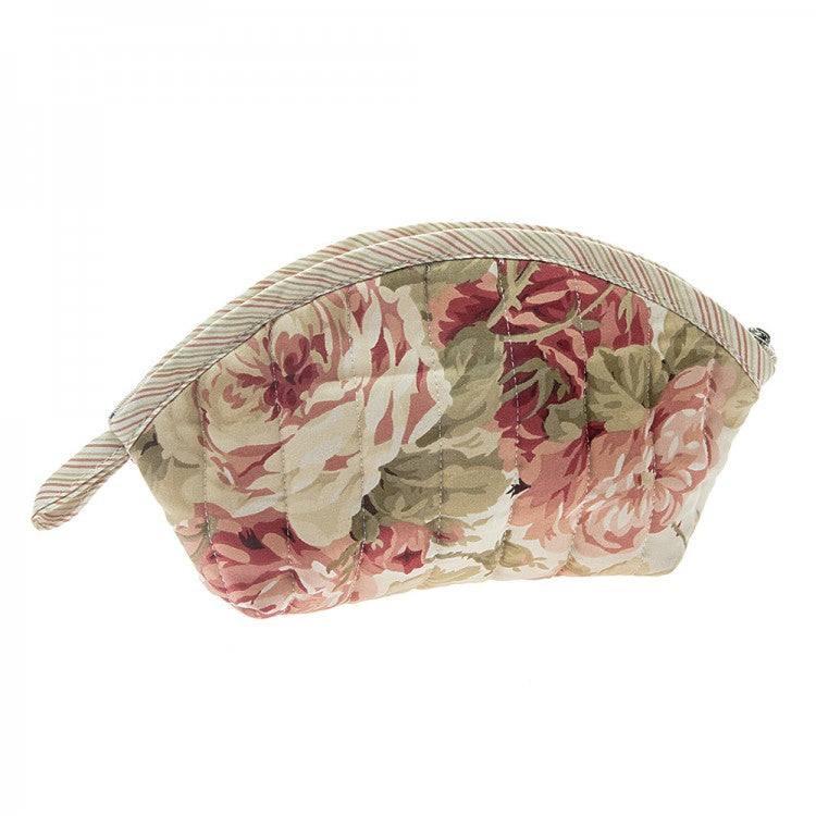 Çantë e vogël me lule prej materiali pambuk saten, me zinxhir