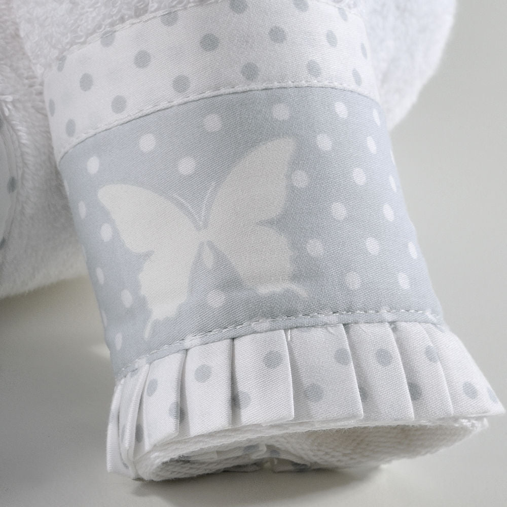 BUTTERFLY DOTS GREY DES.686 Set me 2 Peshqir