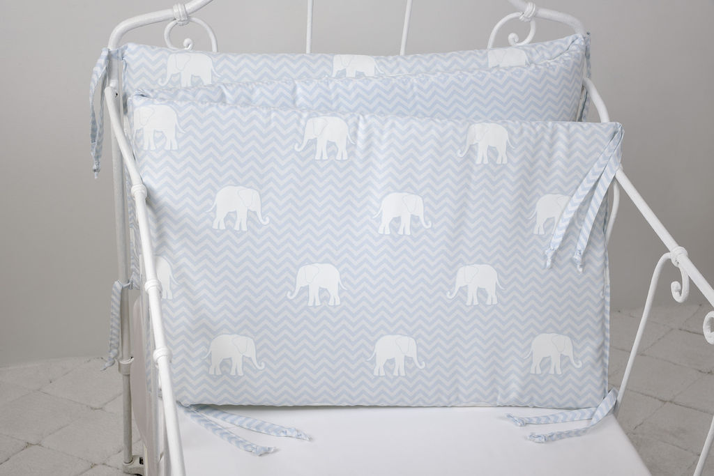 ELEPHANT BLUE DES.687 Ansore Krevati për Bebe