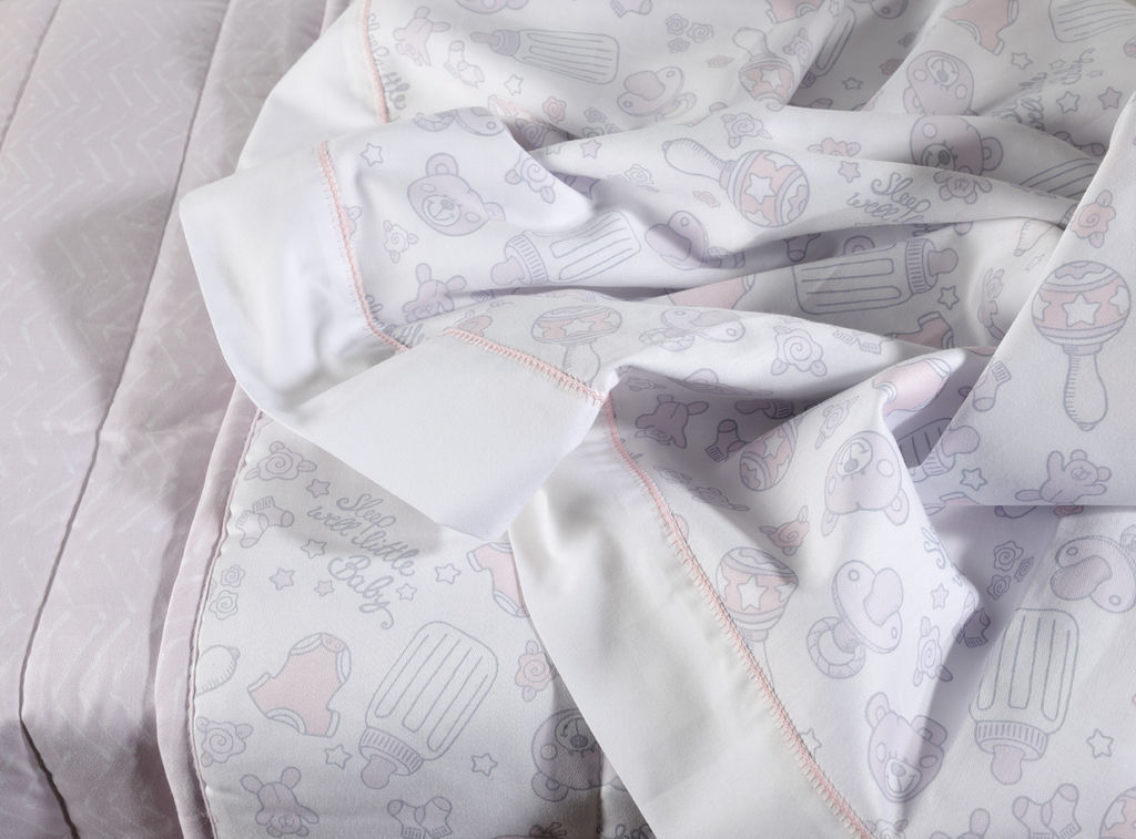STUFF PINK DES.674 Set Çarçafi për Bebe