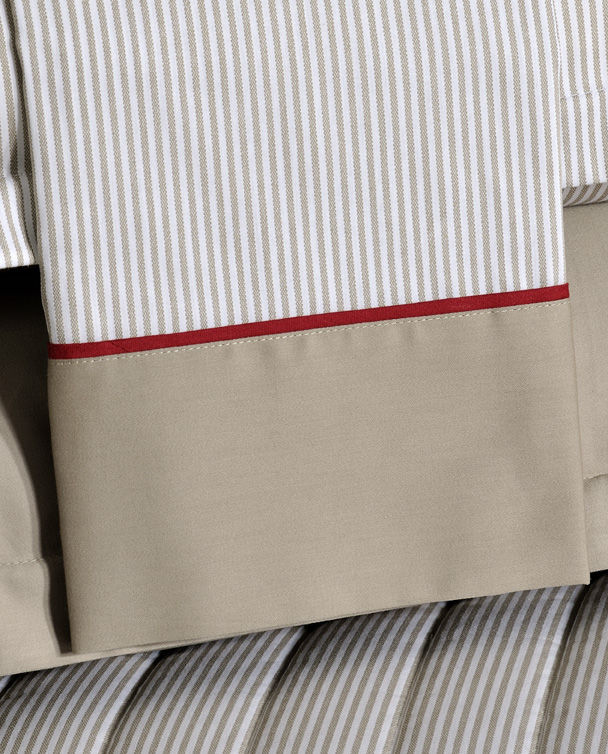 STRIPES BEIGE S702 Set Çarçafi Dopio