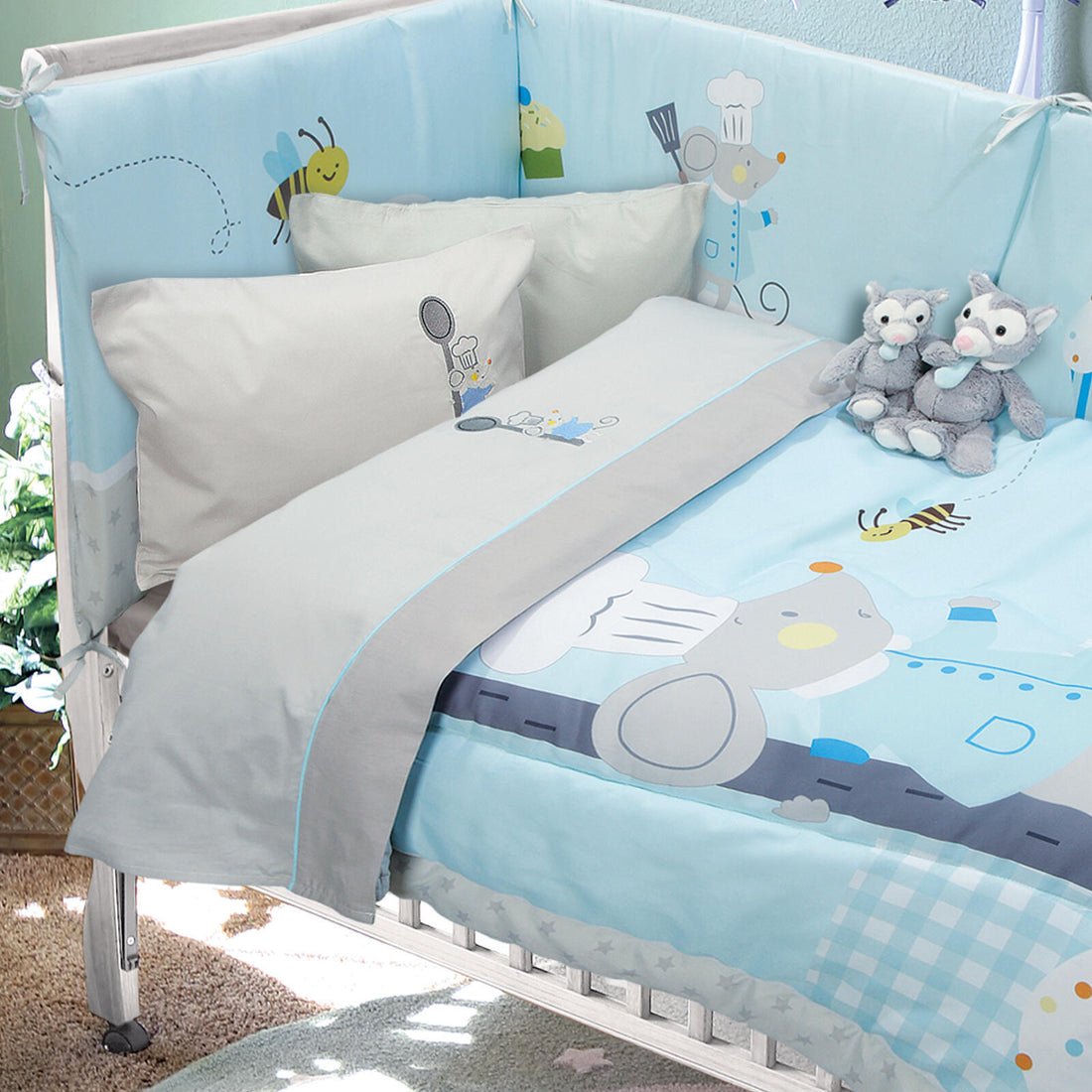 Set Çarçafi Bebi SMILE EMBROIDERY 6581