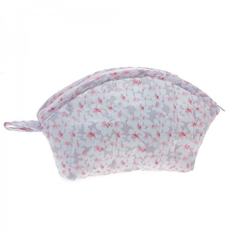 Çantë e vogël me lule prej materiali pambuk saten, me zinxhir