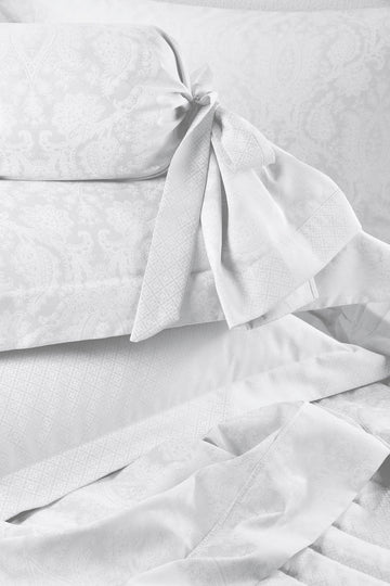 NORMANDY WHITE S729 Set Çarçafi Dopio