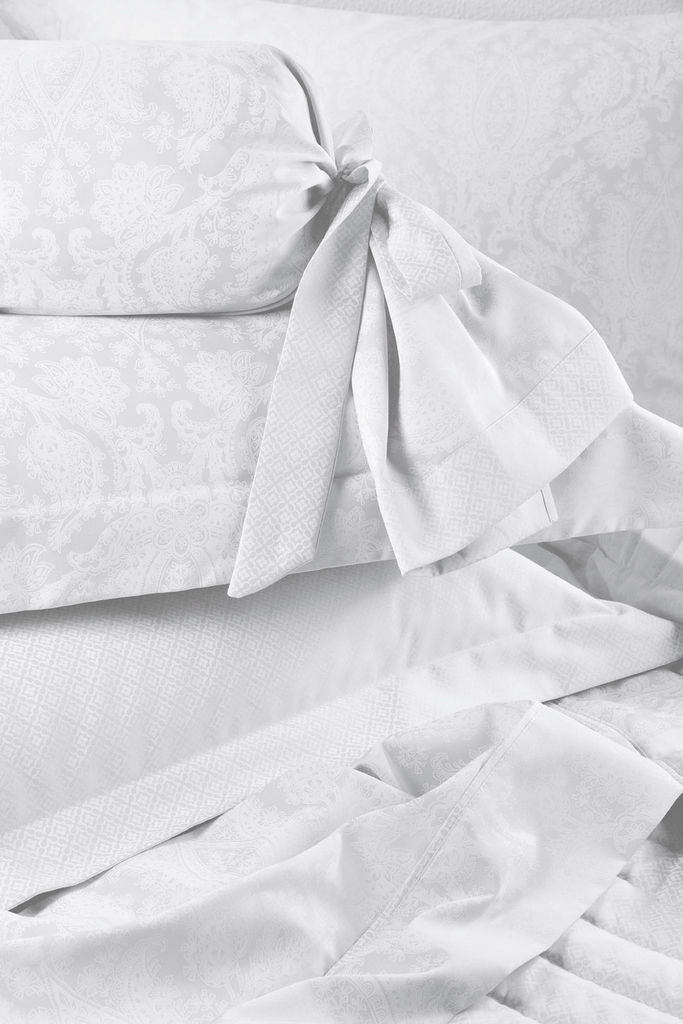 NORMANDY WHITE S729 Set Çarçafi Dopio