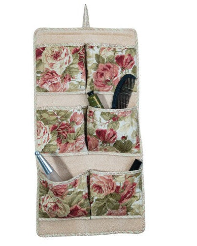 Çantë tualeti banjoje prej materiali pambuk saten me lule