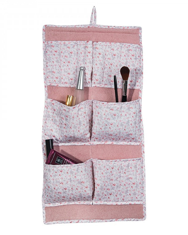 Çantë tualeti banjoje prej materiali pambuk saten me lule