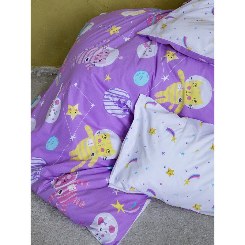COSMIC KITTENS Set Çarçafi Tek