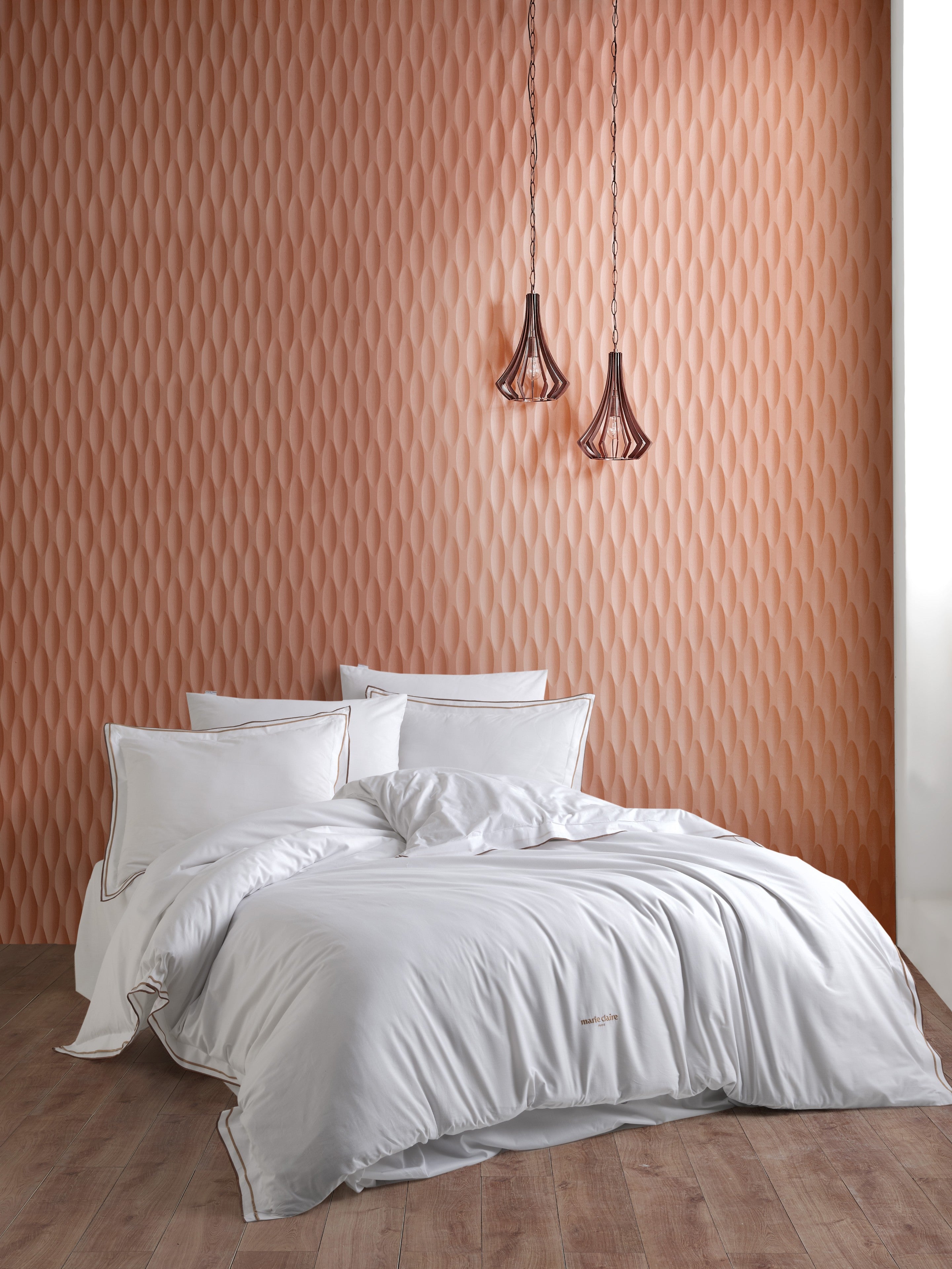 FLORANNE Beige & Brown Set Çarçafi Zarf