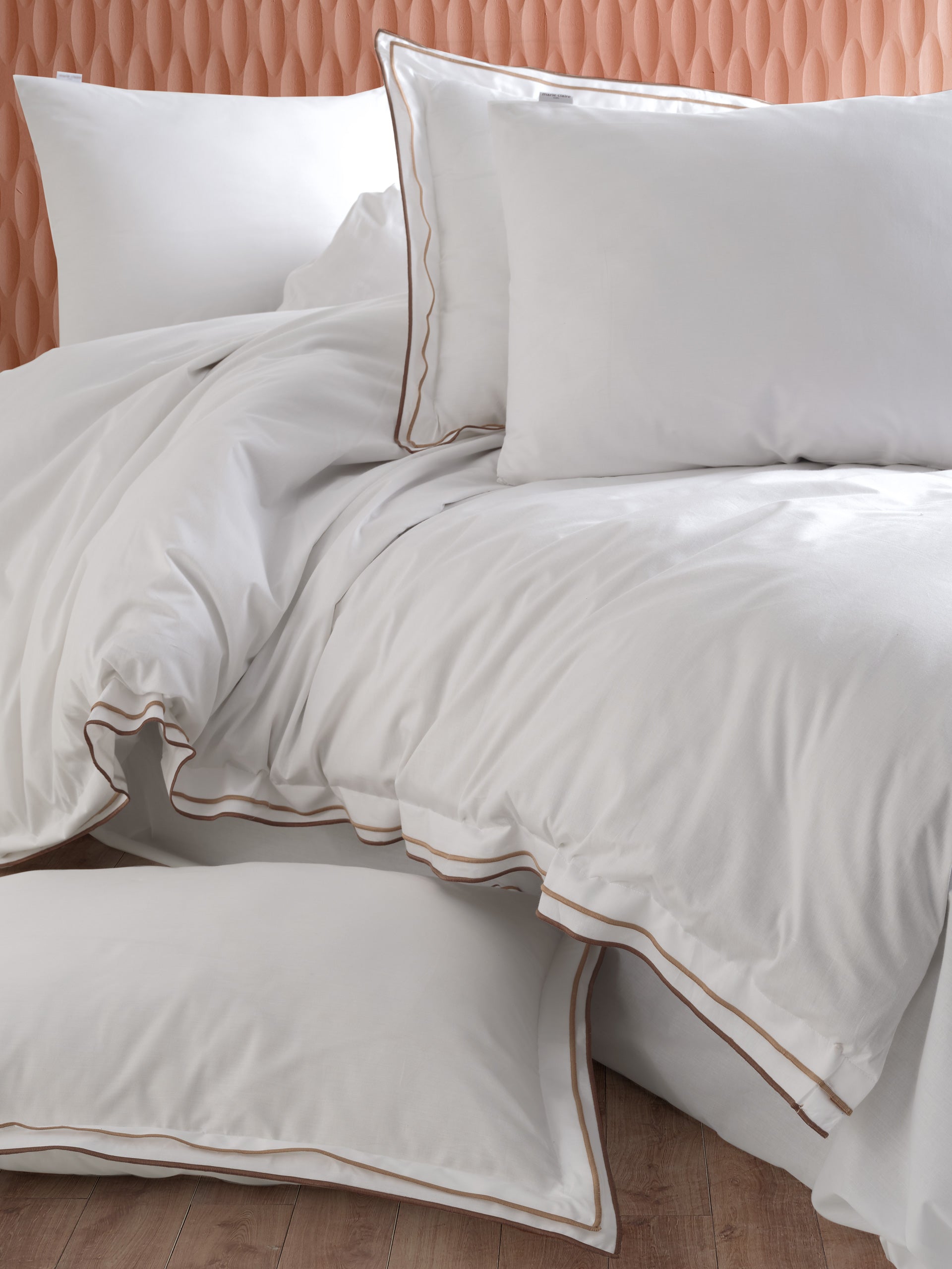 FLORANNE Beige & Brown Set Çarçafi Zarf