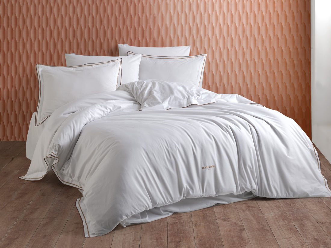 FLORANNE Beige & Brown Set Çarçafi Zarf