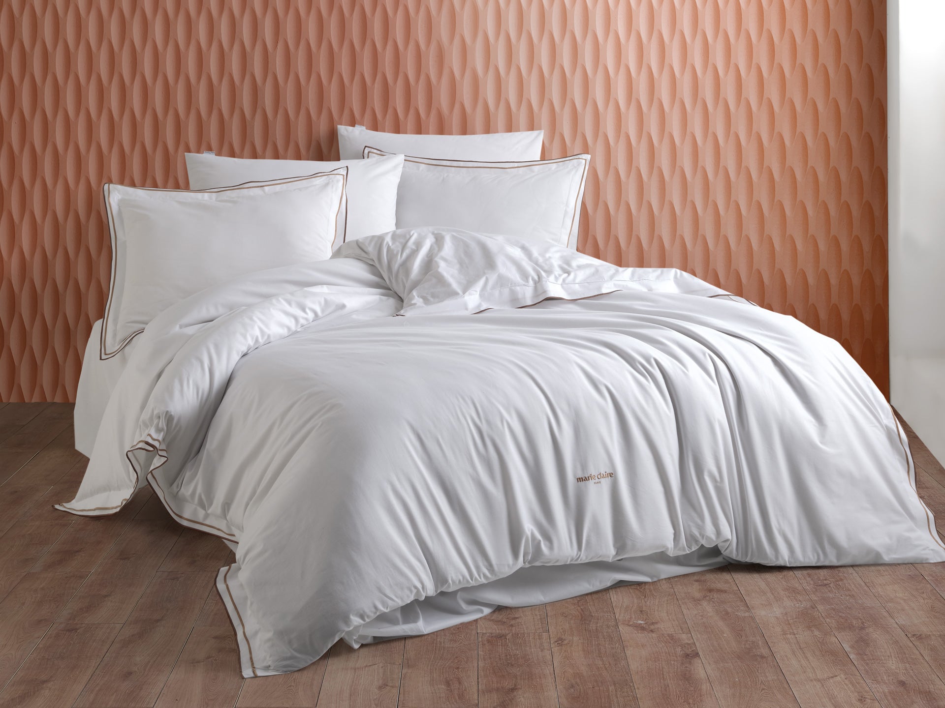 FLORANNE Beige & Brown Set Çarçafi Zarf