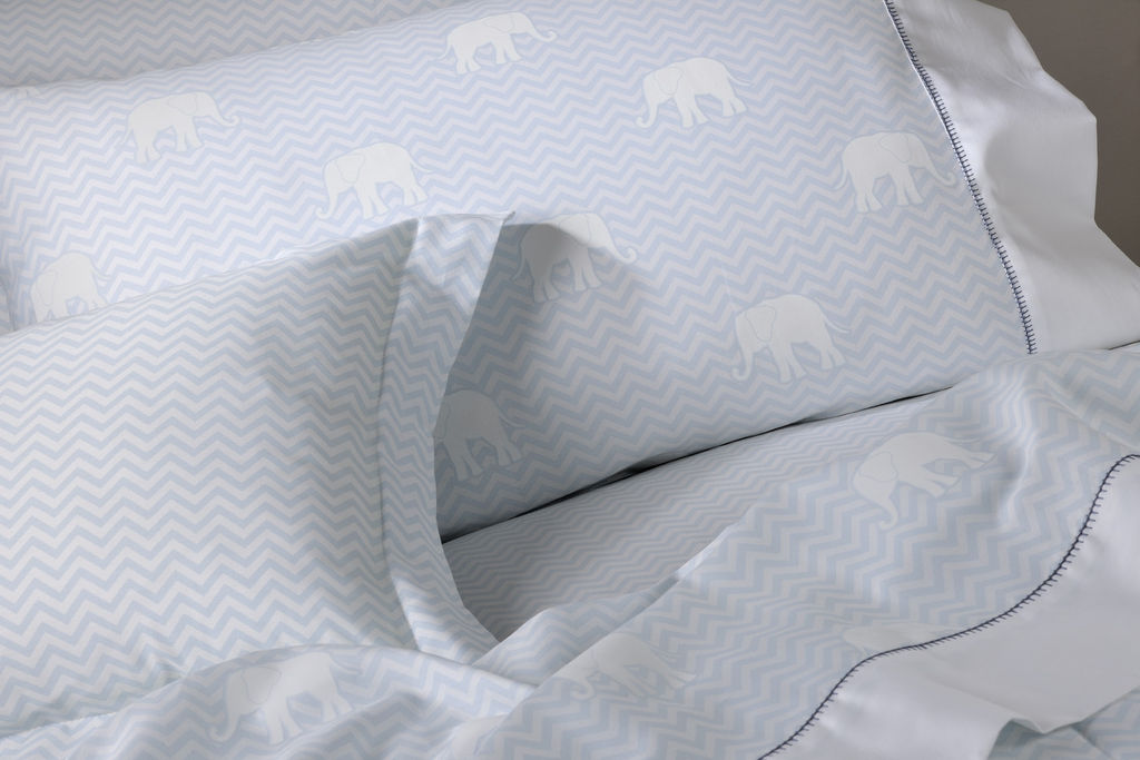 ELEPHANT BLUE DES.687 Set Çarçafi Tek